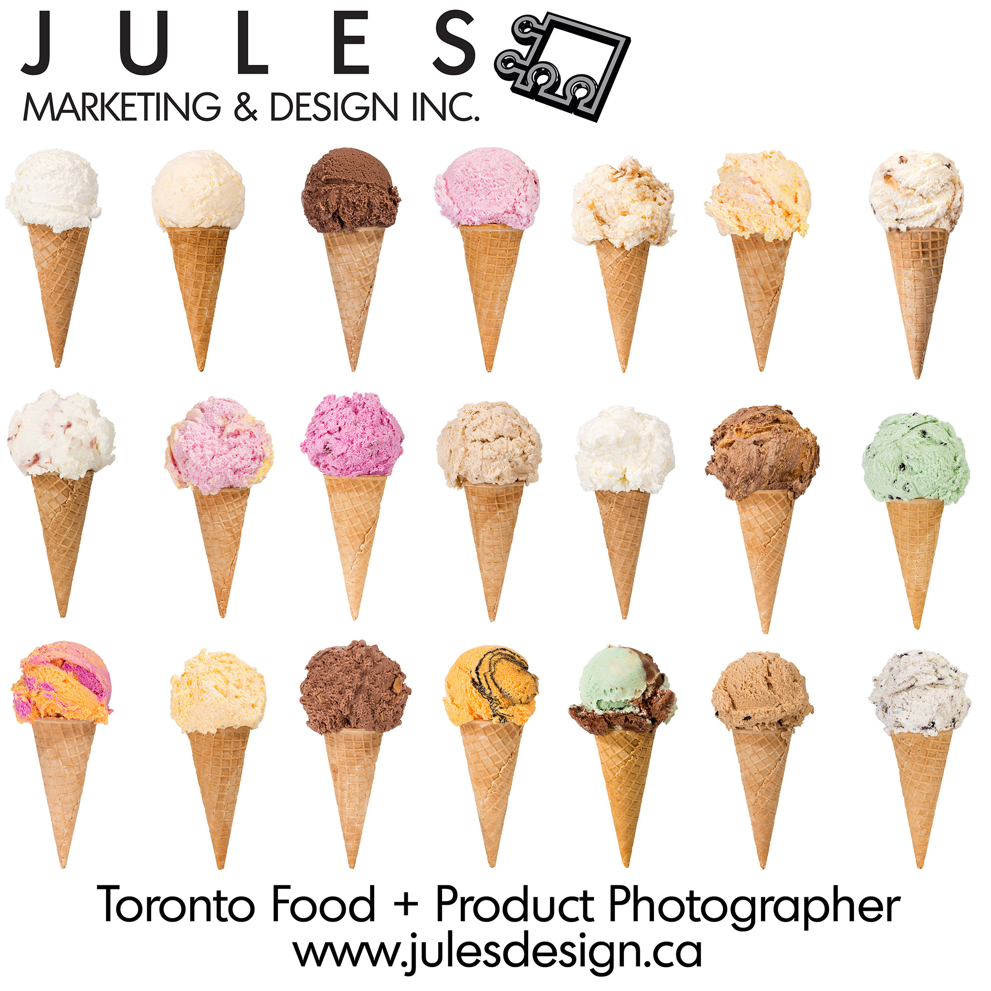 Toronto Ice Cream Photographer and Food Photography Studio